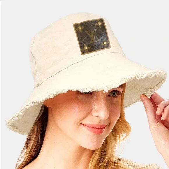 Accessories | Upcycled Fringed Edge Bucket Hat Louis Vuitton  display picture 2
